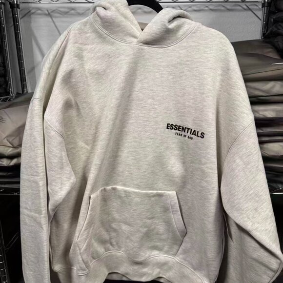 Combo Set Brand NEW Essentials Hoodie & Sweatpants Set Light Oat with Tag ✅ - Picture 2 of 11